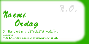 noemi ordog business card